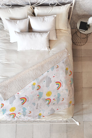 cory reid Brighter Days Fleece Throw Blanket