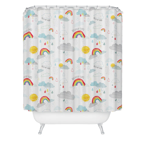 cory reid Brighter Days Shower Curtain