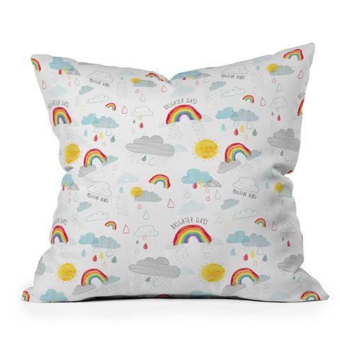 cory reid Brighter Days Throw Pillow