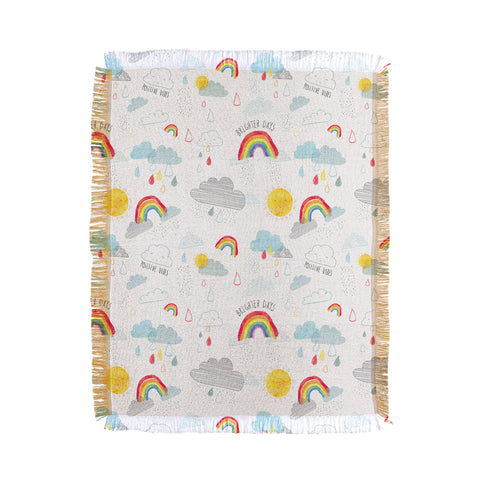 cory reid Brighter Days Throw Blanket
