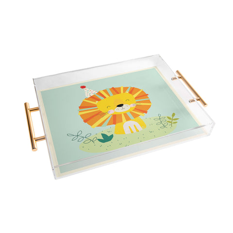 cory reid Juvenile Lion Acrylic Tray