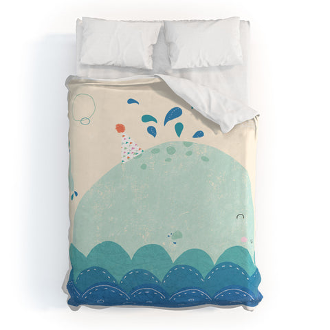 cory reid Whale Duvet Cover