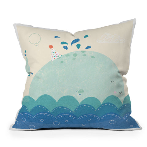 cory reid Whale Throw Pillow