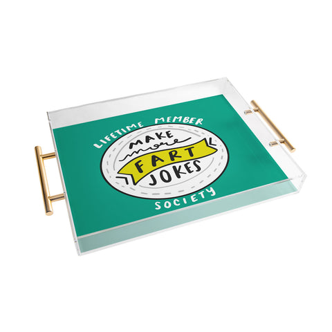 Craft Boner Fart jokes society Acrylic Tray