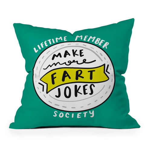 Craft Boner Fart jokes society Outdoor Throw Pillow