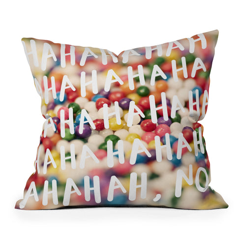 Craft Boner Hahahaha no Outdoor Throw Pillow
