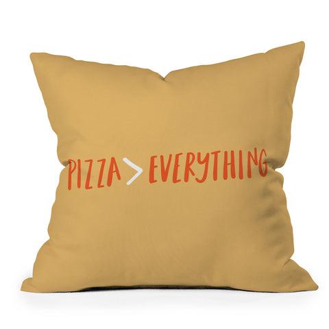 Craft Boner Pizza is better than everything Outdoor Throw Pillow