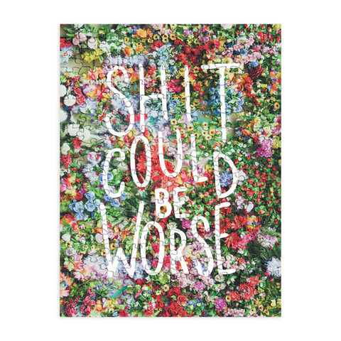 Craft Boner Shit could be worse floral typography Puzzle