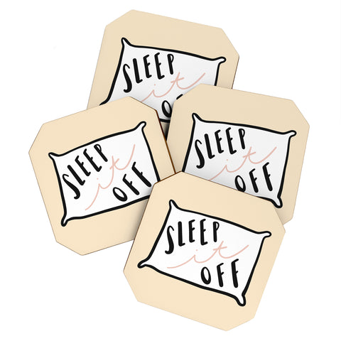 Craft Boner Sleep it off Coaster Set