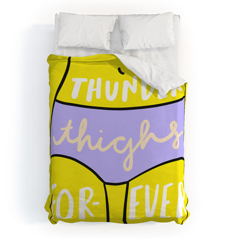 Craft Boner Thunder thighs forever Duvet Cover