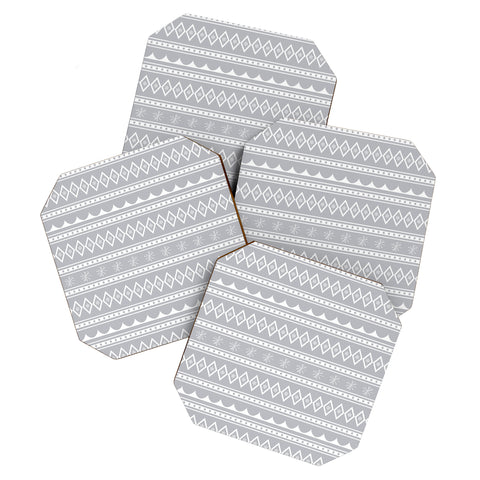 CraftBelly Retro Holiday Gray Coaster Set
