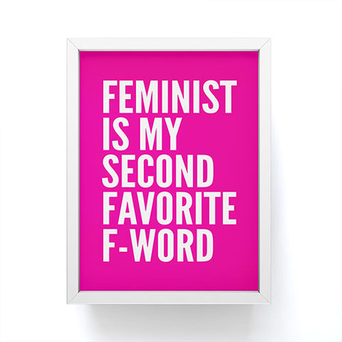 Creative Angel Feminist is My Second Favorite Framed Mini Art Print