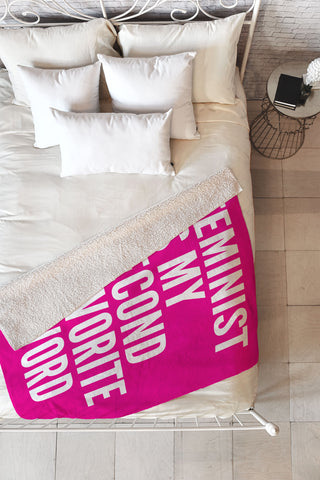 Creative Angel Feminist is My Second Favorite Fleece Throw Blanket