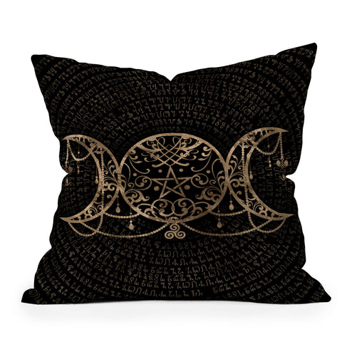 Creativemotions Triple Moon Triple Goddess Outdoor Throw Pillow