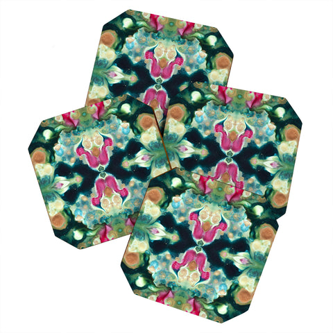 Crystal Schrader Botanical Jewels Coaster Set