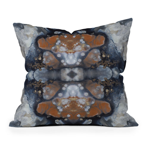 Crystal Schrader Copper and Steel Outdoor Throw Pillow