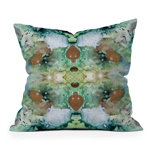 Crystal Schrader Mermaid Cove Outdoor Throw Pillow