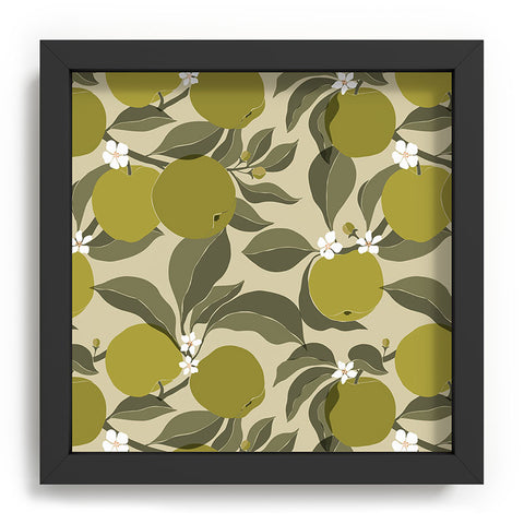 Cuss Yeah Designs Abstract Green Apples Recessed Framing Square