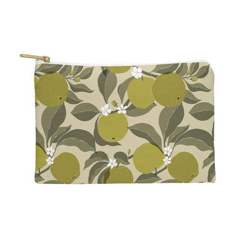 Cuss Yeah Designs Abstract Green Apples Pouch