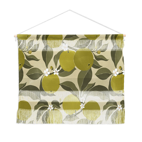 Cuss Yeah Designs Abstract Green Apples Wall Hanging Landscape