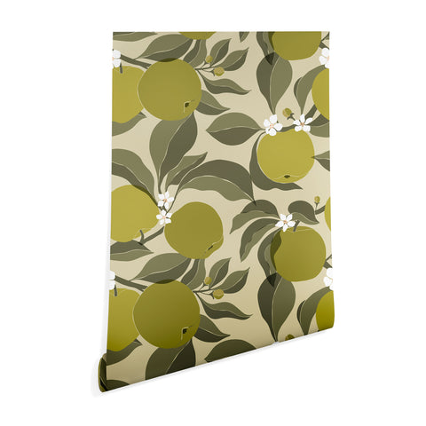 Cuss Yeah Designs Abstract Green Apples Wallpaper
