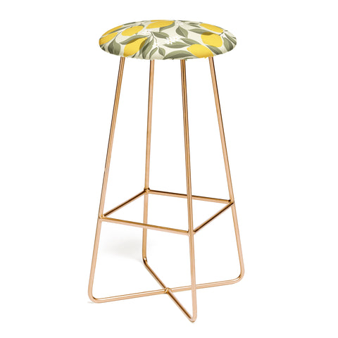 Cuss Yeah Designs Abstract Lemons Bar Stool