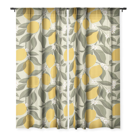 Cuss Yeah Designs Abstract Lemons Sheer Non Repeat