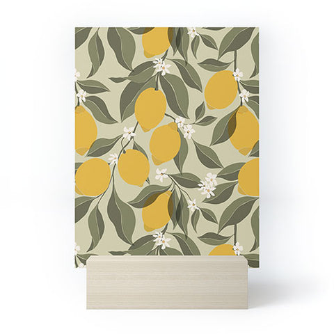 Cuss Yeah Designs Abstract Lemons Mini Art Print
