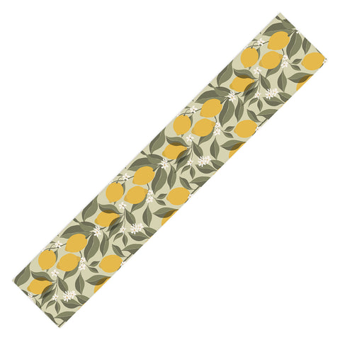 Cuss Yeah Designs Abstract Lemons Table Runner