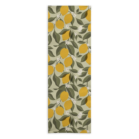 Cuss Yeah Designs Abstract Lemons Yoga Towel