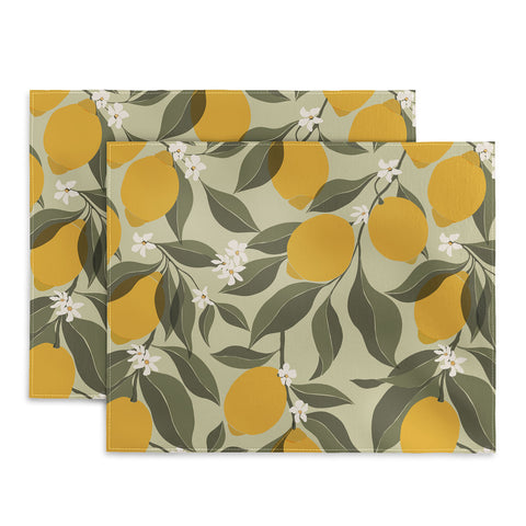 Cuss Yeah Designs Abstract Lemons Placemat