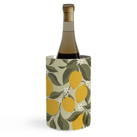 Cuss Yeah Designs Abstract Lemons Wine Chiller