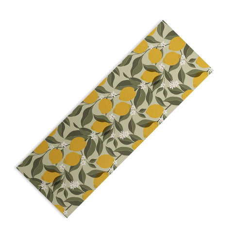 Cuss Yeah Designs Abstract Lemons Yoga Mat