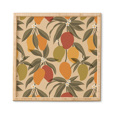 Cuss Yeah Designs Abstract Mangoes Framed Wall Art havenly