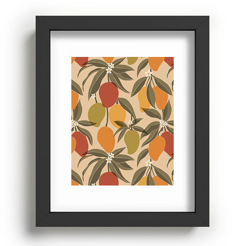 Cuss Yeah Designs Abstract Mangoes Recessed Framing Rectangle