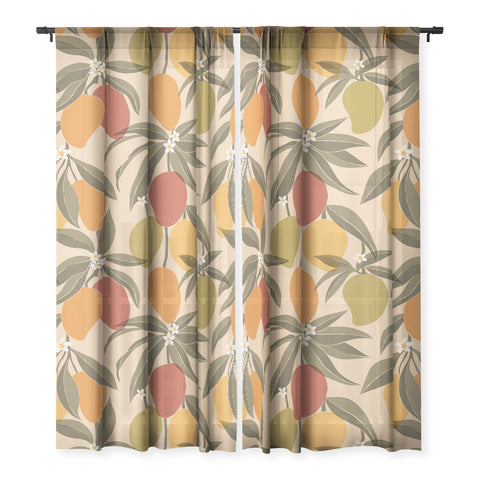 Cuss Yeah Designs Abstract Mangoes Sheer Non Repeat