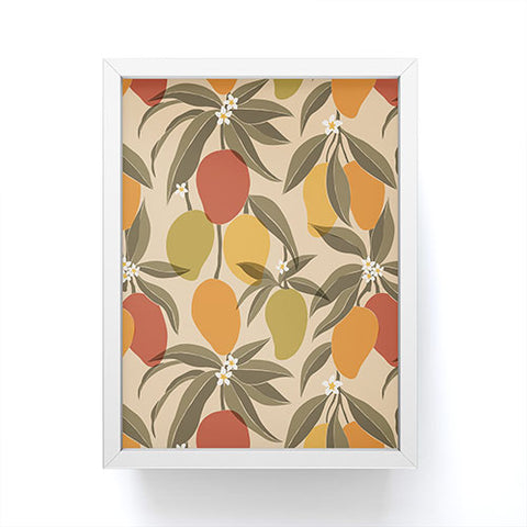 Cuss Yeah Designs Abstract Mangoes Framed Mini Art Print