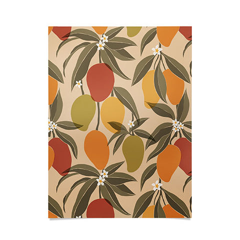 Cuss Yeah Designs Abstract Mangoes Poster