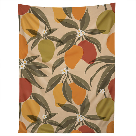 Cuss Yeah Designs Abstract Mangoes Tapestry