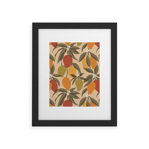 Cuss Yeah Designs Abstract Mangoes Framed Art Print havenly