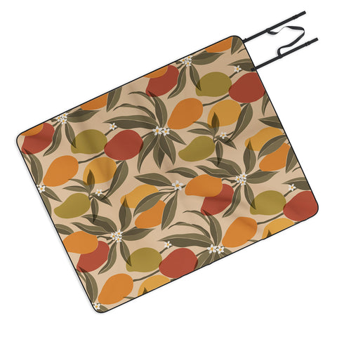 Cuss Yeah Designs Abstract Mangoes Picnic Blanket