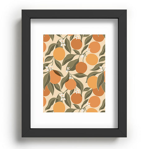 Cuss Yeah Designs Abstract Oranges Recessed Framing Rectangle