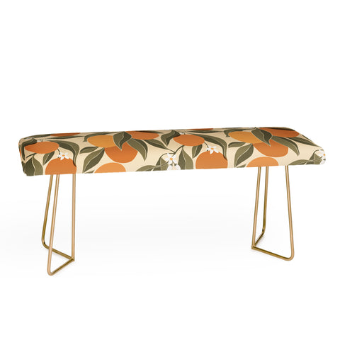 Cuss Yeah Designs Abstract Oranges Bench