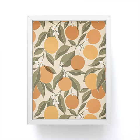 Cuss Yeah Designs Abstract Oranges Framed Mini Art Print