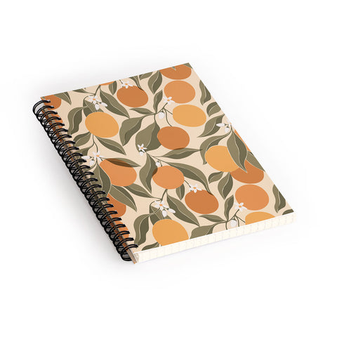 Cuss Yeah Designs Abstract Oranges Spiral Notebook