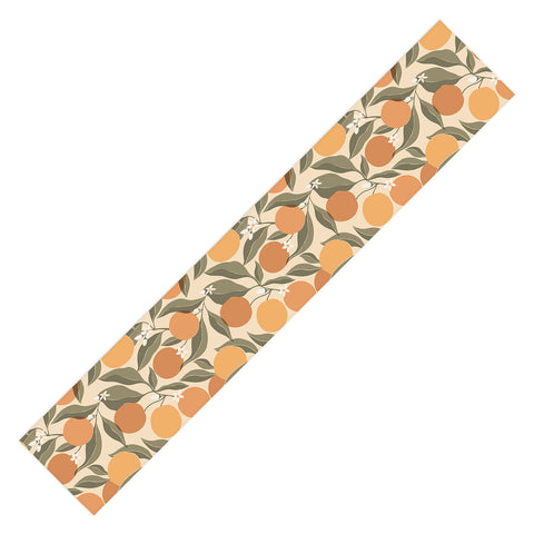 Cuss Yeah Designs Abstract Oranges Table Runner