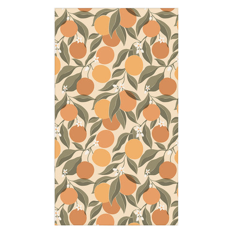 Cuss Yeah Designs Abstract Oranges Tablecloth