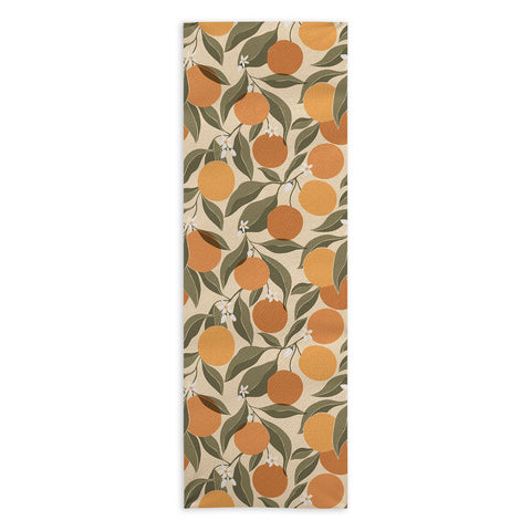 Cuss Yeah Designs Abstract Oranges Yoga Towel