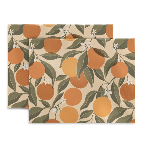 Cuss Yeah Designs Abstract Oranges Placemat