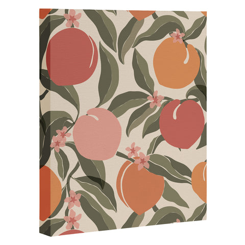 Cuss Yeah Designs Abstract Peaches Art Canvas